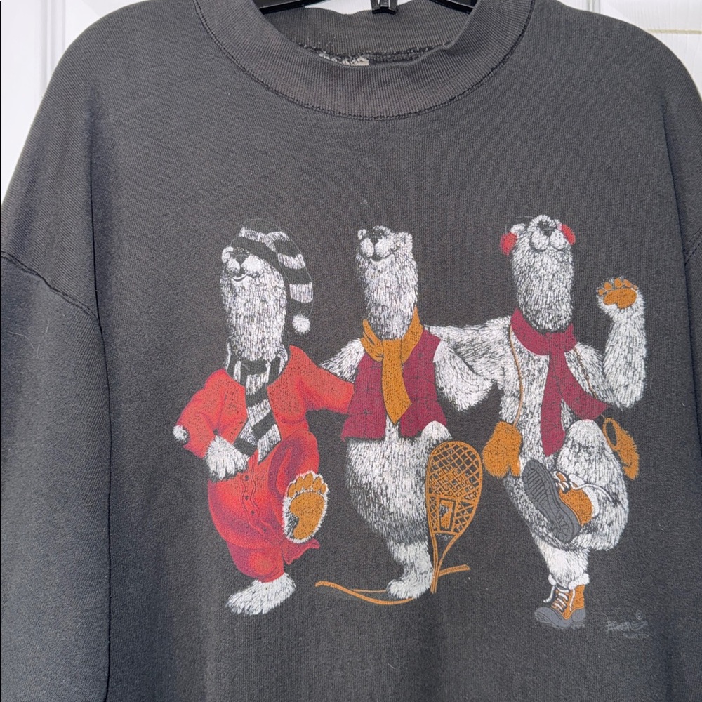 Vintage Polar Bear Crewneck Sweater